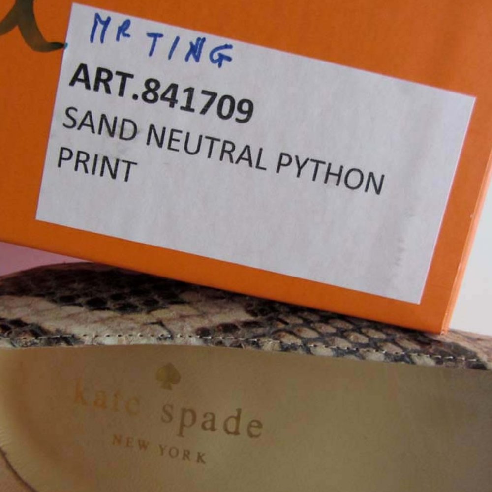 Kate Spade Karolina Sand Python Print Pumps 7 Ita… - image 8